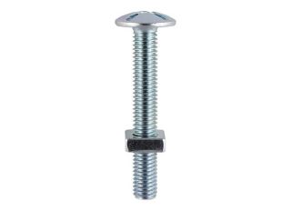 TIMCO BZP Roofing Bolt & Square Nut 6x60mm 6 Bag