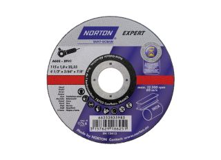 Norton 115x1.0mm Flat Metal Cutting Disc