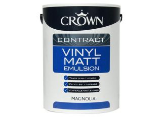 Crown Contract Vinyl Matt Brilliant Magnolia 2.5L