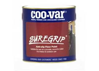 Coo-Var Suregrip Anti-Slip Floor Paint Grey 5 Litre