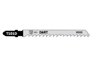 Dart T101D Wood Cutting Jigsaw Blades 6 TPI 75mm Pk 5