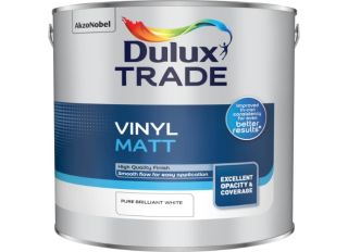 Dulux Trade Vinyl Matt Pure Brilliant White 2.5L