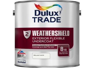 Dulux Trade Weathershield Undercoat Pure Brilliant White 2.5L
