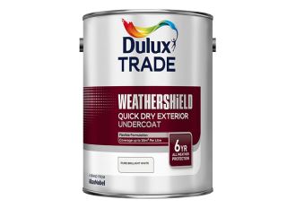 Dulux Trade Weathershield Quick Drying Undercoat Brilliant White 1L
