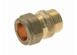 Brass Compression Male Iron Adapter 15mm x 1/2
