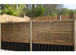 Heavy Duty Overlap Fence Panel Green Pressure Treated 1.83x1.8m