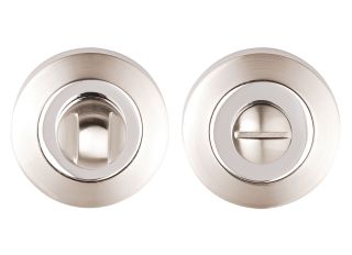Dale Nickel Plated and Polished Chrome Bathroom Turn & Release Set