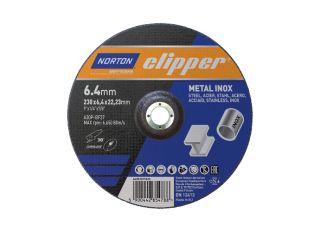 Norton 230x6.0mm Depressed Centre Metal Grinding Disc