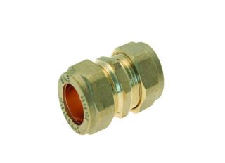 Brass Compression Straight Coupling 15mm