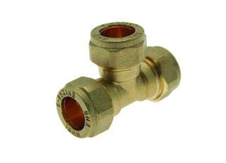 Brass Compression Equal Tee 10mm