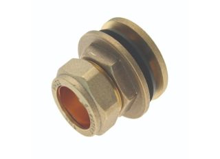 Brass Compression Tank Connector 22mm
