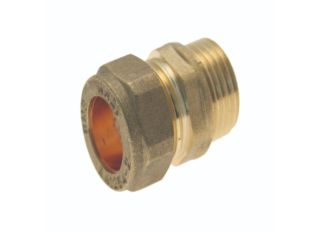 Brass Compression Male Iron Adapter 15mm x 3/8