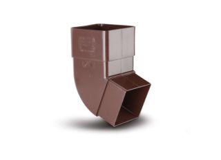 RS227BR Polypipe Square Offset Bend 112.5deg 65mm Brown