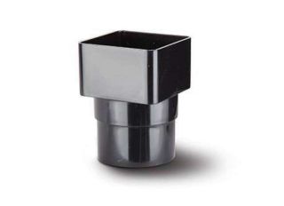 RS231B Polypipe Square Pipe Adapter 65mm Black