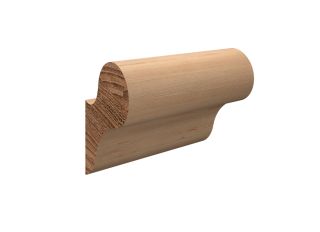 Softwood Wall Fix Handrail V Redwood 50x115mm (Finished 44x106mm)