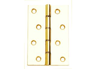 Dale Polished Brass Butt Hinges 3 76mm