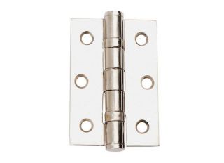 Polished Stainless Steel 3in x 2in Ball Bearing Butt Hinges and Screws