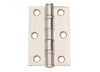 Satin Stainless Steel 3in x 2in Ball Bearing Butt Hinges and Screws
