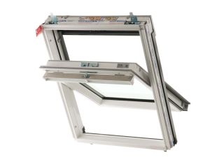 Keylite Hi-therm White Painted Pine Centre Pivot Roof Window 550 x 780mm