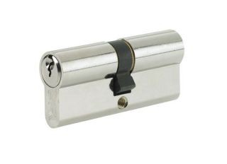 Yale Nickel Plated 6 Pin Euro Double Cylinder 90mm