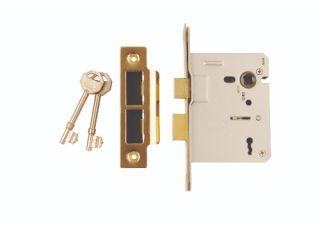 Dale Electro Brass Plated Mortice Sash Lock 63mm