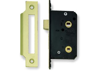 Dale Electro Brass Plated Mortice Sash Lock 76mm