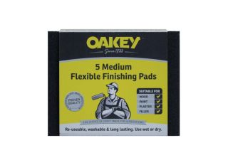 Oakey Fine Flexible Finishing Pads - Pack of 5