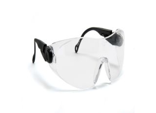 Clear Protective Safety Glasses with Double Arm Adjust (One Size)