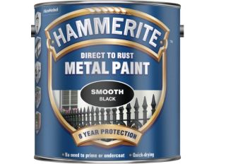 Hammerite Smooth Finish Metal Paint Black 2.5L