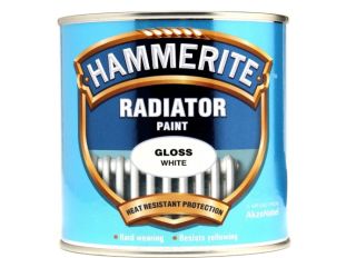 Hammerite Radiator Enamel Gloss Paint White 500ml