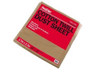 ProDec Cotton Twill Dust Sheet 12x12ft