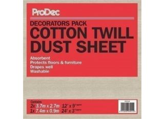 ProDec Decorators Dust Sheet 3pk