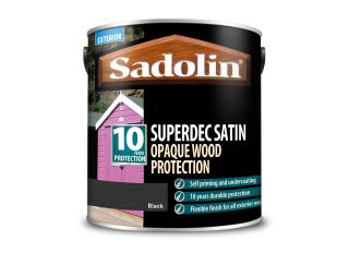 Sadolin Superdec Wood Protection Satin 2.5L Black