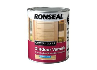 Ronseal Crystal Clear Outdoor Varnish Satin 2.5L
