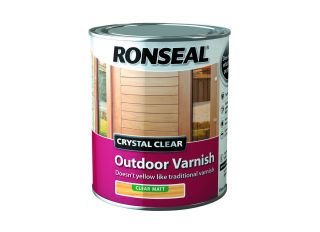 Ronseal Crystal Clear Outdoor Varnish Matt 750ml