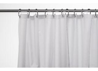 Croydex White Textile Shower Curtain 1800x1800mm