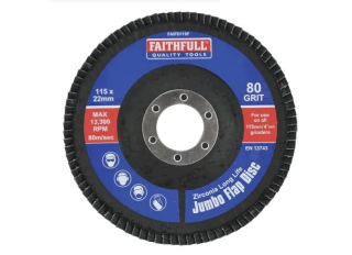Jumbo Abrasive Flap Disc 115 mm 80 Grit