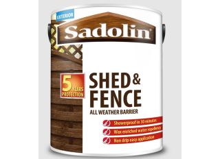 Sadolin Shed & Fence All Weather Barrier 5L Pale Grey