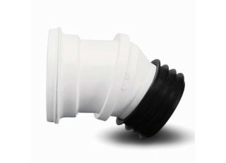 Polypipe Kwickfit 110mm WC Pan Connector 40mm Offset White