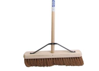 Faithfull Soft Coco Broom 18in + Handle & Stay