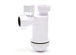 Polypipe 32mm Bottle Anti-Syphon Trap 75mm Seal White