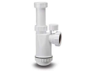 Polypipe 40mm Nuflo Bottle Anti-Syphon Trap 75mm Seal White