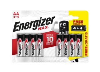 Energizer Max Batteries 4+4 AA