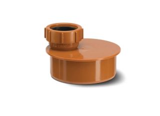 UG456 Polypipe PVC Underground Drain Waste Pipe Adapter Single Socket 40mm