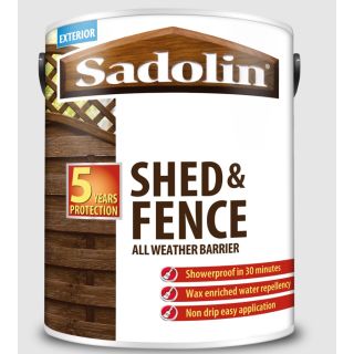 Sadolin Shed & Fence All Weather Barrier 5L Grey Shadow
